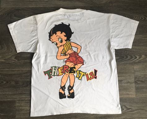 Betty Boop Tshirt 90s Vintage Booty Shorts There It Is Double Etsy
