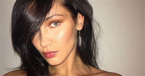 Bella Hadid Sends Temperatures Soaring In Steamy Topless Snap Daily Star