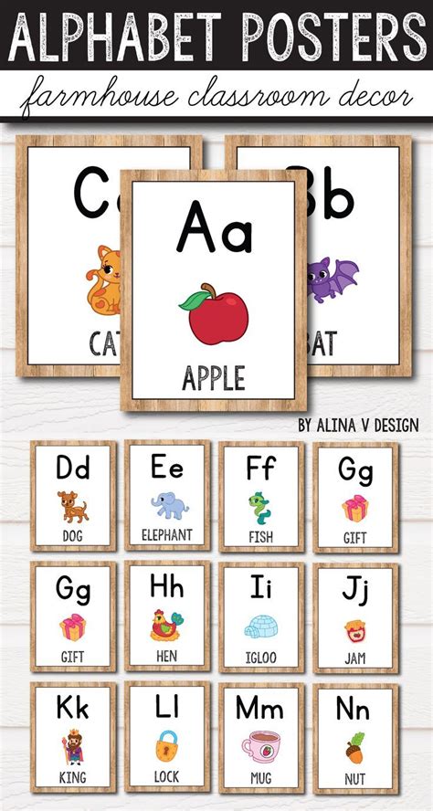 Free Printable Alphabet Wall Posters