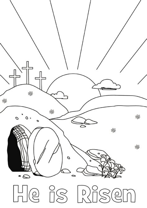 Religious Easter Coloring Sheets
