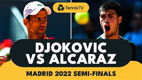 TITANIC Battle Between Carlos Alcaraz And Novak Djokovic Madrid Highlights YouTube