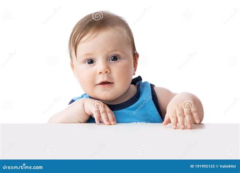 Cute Baby Boy Looking Surprised 5 Months Baby Ready To Play Games With