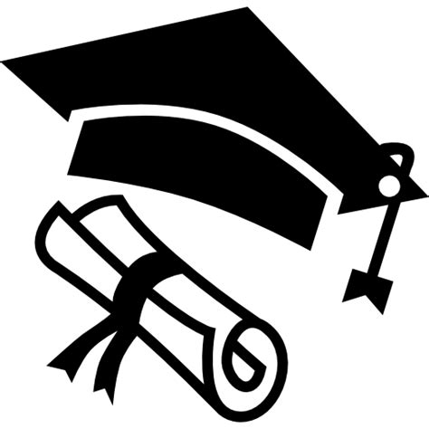 Sombrero De Graduación Y Diploma Descargar Iconos Gratis