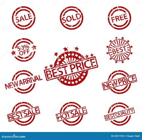 Set Of Rubber Stamps Sale Stock Vector Illustration Of Organic 33517316