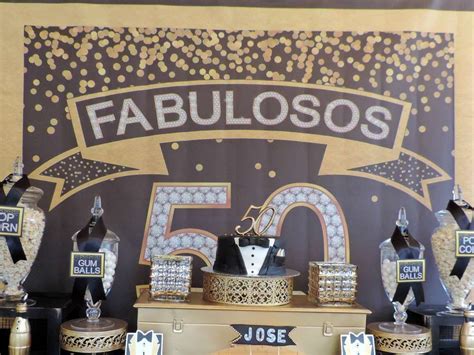 Black And Gold Tuxedo Birthday Party Ideas Photo 2 Of 39 50th