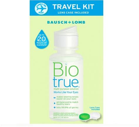 Biotrue Multi‐ Purpose Solution Travel Pack And Lens Case 2 Fl Oz