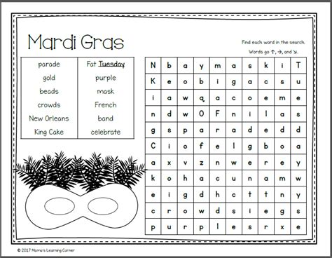 February Word Search Packet Mamas Learning Corner