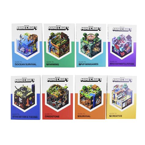 Minecraft Guides Collection 8 Books Set By Mojang Ab Ages 6 Paper