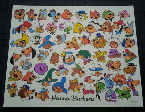 Hanna Barbera Tv Stars Color Original Art 16x20 By Hb Artist Patrick