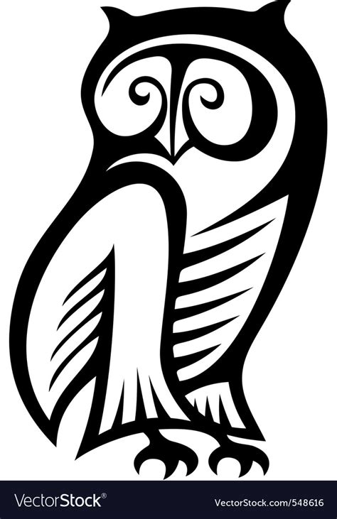 Owl symbol Royalty Free Vector Image - VectorStock