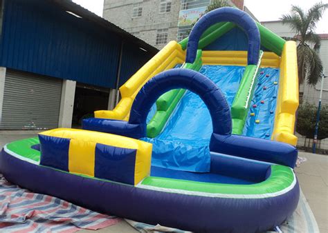 055mm Pvc Inflatable Adult Pool Slides For Amusement Park Inflatable