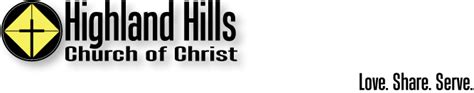 If you are interested in. Home:Highland Hills Church of Christ