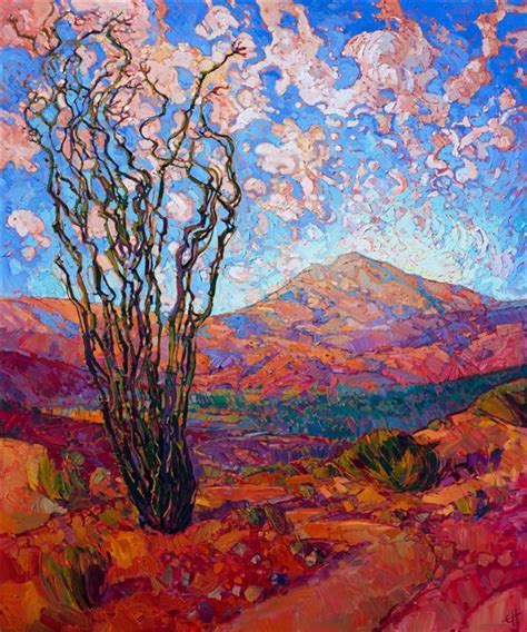Vibrant Color Gleams From This Desertscape The Expressionist Almost Abstract Qua In 2020