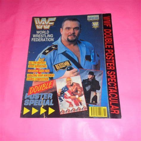 Rare Wwf World Wrestling Federation Poster Magazine Inc Giant Etsy