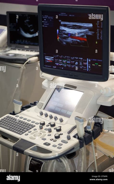Medical Equipment Ultrasound Scanning Diagnosis Of Pregnancy Stock