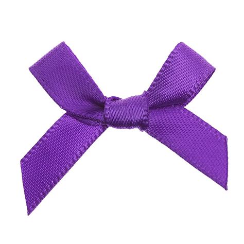 Purple Ribbon Bows 7mm Wowvow Weddings