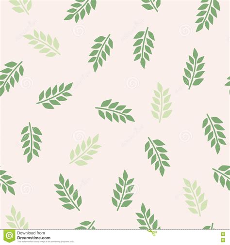 Green Leaves Pattern Abstract Vector Pattern On The Light