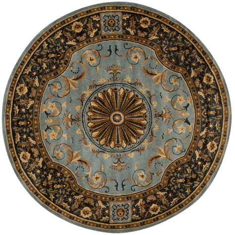 Safavieh Empire Blue 8 ft. x 8 ft. Round Area Rug-EM459C ...