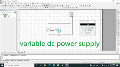 Variable Dc Voltage Source In Multisim How To Use Dc Variable Power