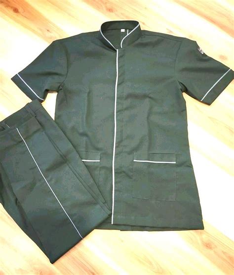 Vishal Dresses Black Cleaning Housekeeping Uniform For Hospital Size