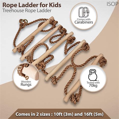 Shop for ladder treestands in treestands. Tree Climbing Rope Ladder for Kids 16ft (5m) or Adults ...