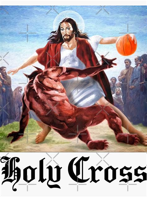 Funny Jesus Crossing Up The Devil Satan Playing Basketball Meme