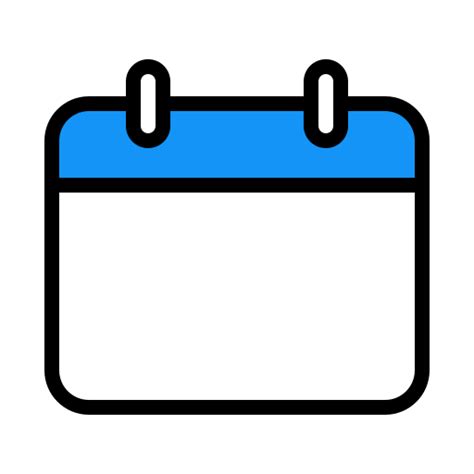 Blank Calendar Date Month Schedule Icon Free Download