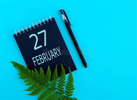 February 27th Day 27 Of Month Calendar Date Stock Photo Image Of
