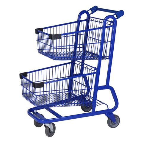 China Two Tier Wire Shopping Cart Yld Mt120 1f China
