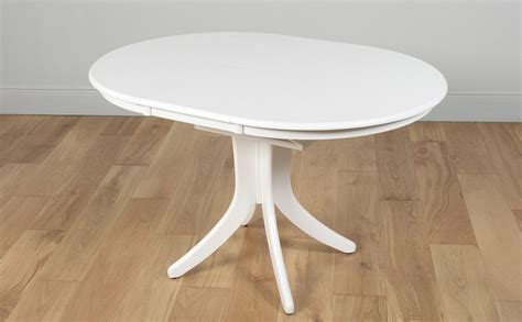 Round Extendable Dining Table Set White Table Cintra White Expandable
