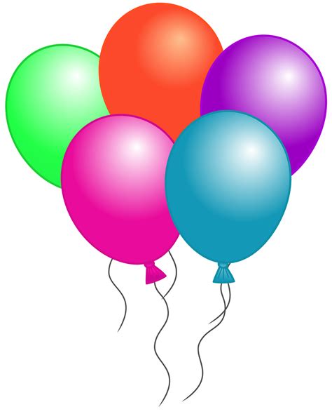 Birthday Balloons Clip Art Free