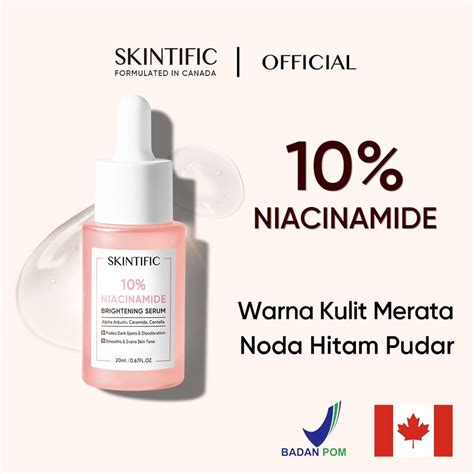 Skintific 10 Niacinamide Brightening Serum 20ml Bpom Shopee