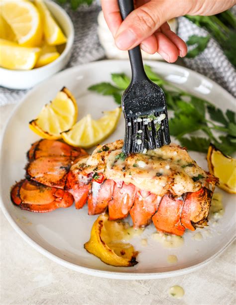 broiled lobster tails with garlic lemon butter gimme delicious