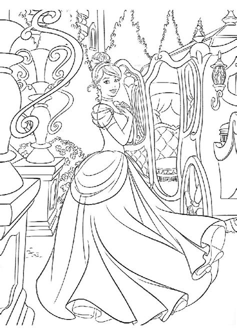 Cinderella Adult Coloring Pages