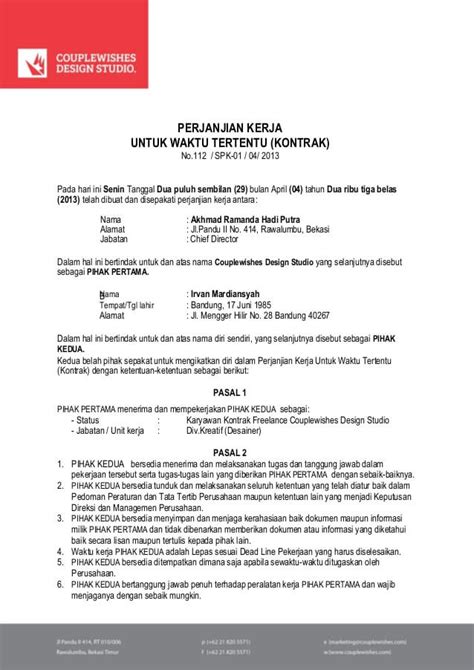 Check spelling or type a new query. 7+ Contoh Surat Perjanjian Kerja - Contoh Surat