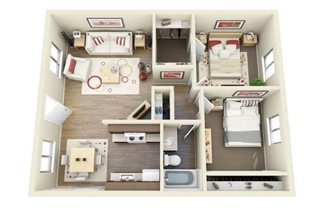 2 Bedroom Apartmenthouse Plans Smiuchin