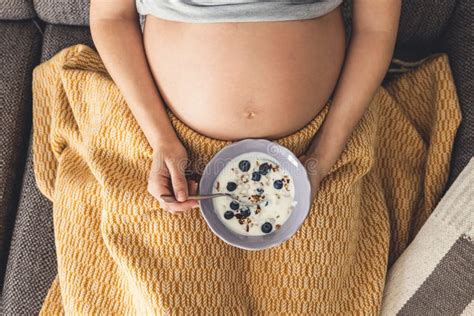 Pregnant Woman Eating Healthy Food Stock Image Image Of Woman Mother 242705729