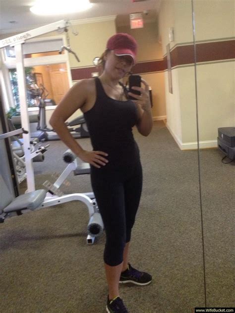 In The Gym Showing Off With A Great Body For 46 Year Old MILF Wife
