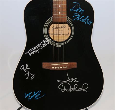 The Eagles Hand Signed Acoustic Guitar 1999 Invaluable Things