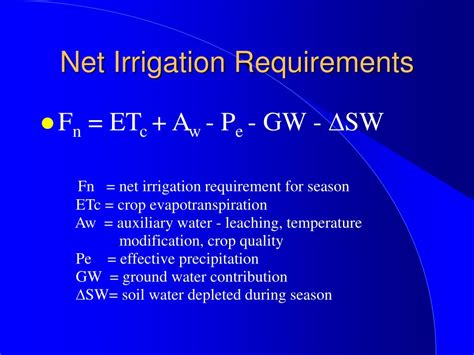 Ppt Crops To Be Irrigated Powerpoint Presentation Free Download Id
