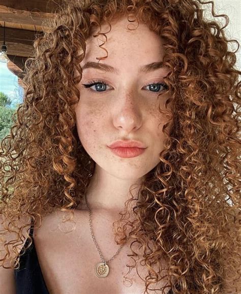 Curly Hair Cutie Freckledgirls