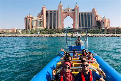 60min Dubai Speed Boat Tour Burj Al Arab Atlantis And Palm Jumeirah