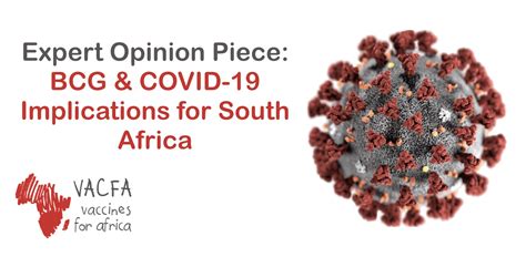 Submit proof of an official vaccination record. BCG vaccine & COVID-19: Implications for South Africa ...