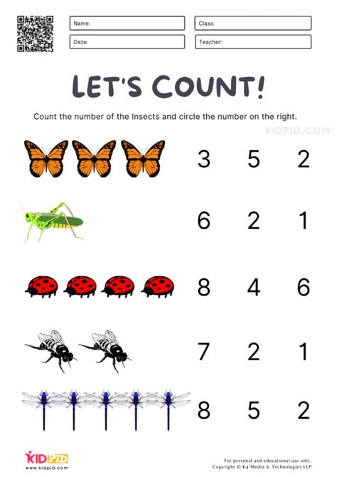 1 10 Counting Worksheet