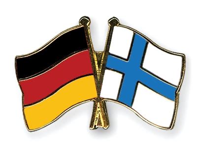 Finnland flagge design motiv geschenk. Flaggen- und Fahnen-Pins Deutschland-Finnland