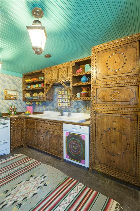 2131 merced ave south el monte, ca 91733 phone: Custom Carved Cabinets - Colorful Kitchen - Gabriella Marks Photography | Kitchen colors ...
