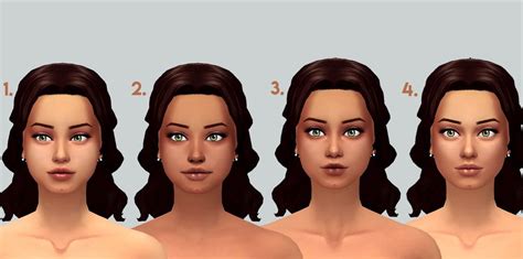 Sims 4 Maxis Match Skin Details Lip Pucker Honallabout