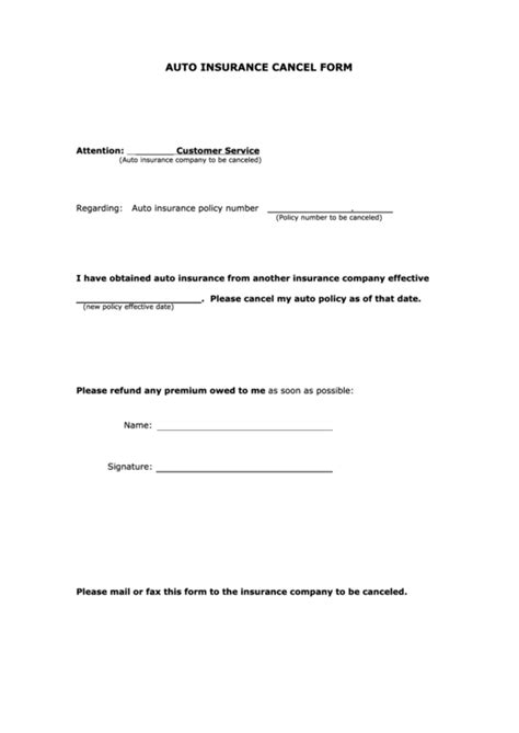Do you have questions about canceling your geico insurance policy? Top 5 Insurance Cancellation Form Templates free to ...