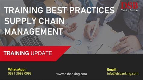 Training Best Practices Supply Chain Management Online Training Diorama School Of Banking