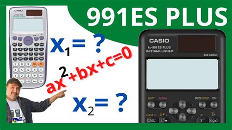 Como Resolver Ecuaci N Cuadr Tica En Calculadora Casio Fx Es Plus Youtube